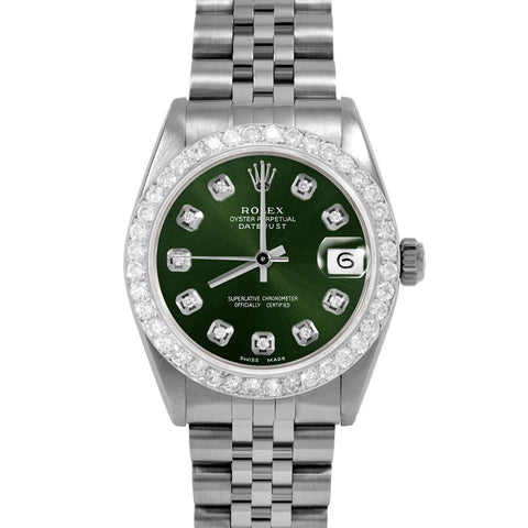 Rolex Datejust 31mm | 6827-SS-GRN-DIA-AM-2CT-JBL