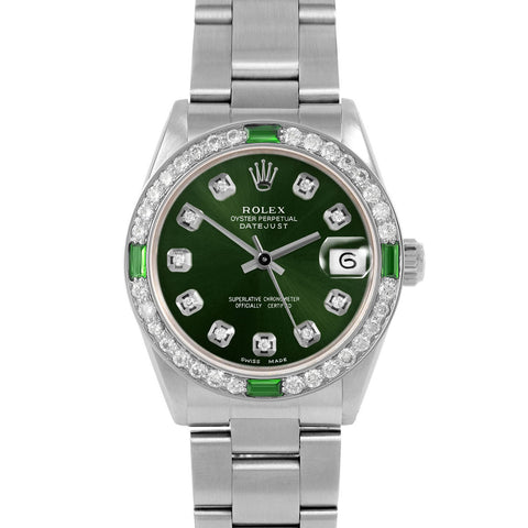 Rolex Datejust 31mm | 6827-SS-GRN-DIA-AM-4EMD-OYS