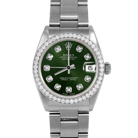 Rolex Datejust 31mm | 6827-SS-GRN-DIA-AM-BDS-OYS