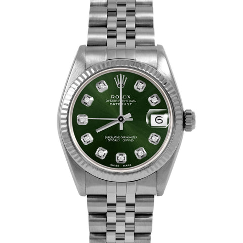 Rolex Datejust 31mm | 6827-SS-GRN-DIA-AM-FLT-JBL