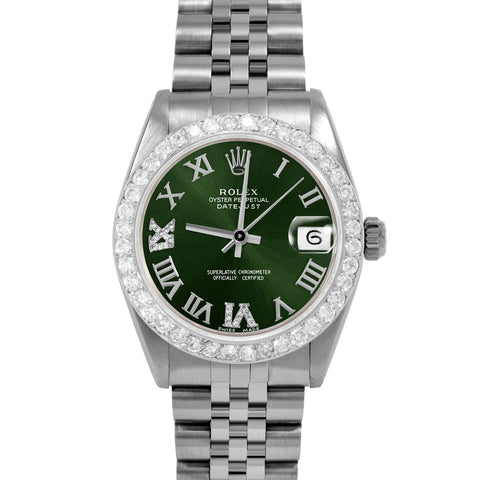 Rolex Datejust 31mm | 6827-SS-GRN-RDR69-2CT-JBL