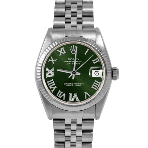 Rolex Datejust 31mm | 6827-SS-GRN-RDR69-FLT-JBL