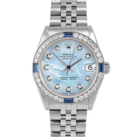 Rolex Datejust 31mm | 6827-SS-LBMOP-DIA-AM-4SPH-JBL