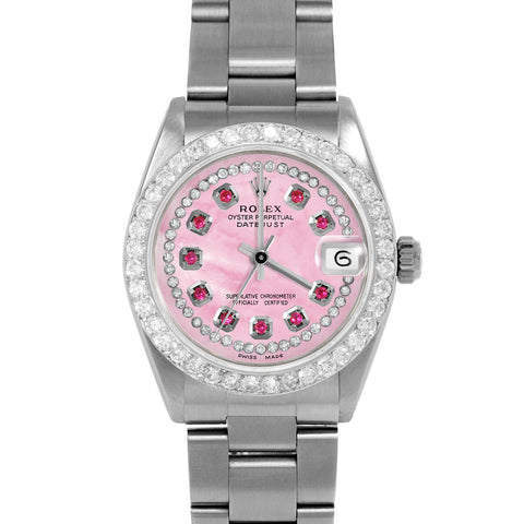 Rolex Datejust 31mm | 6827-SS-PMOP-STRR-2CT-OYS