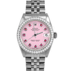 Rolex Datejust 31mm | 6827-SS-PNK-RBY-AM-BDS-JBL