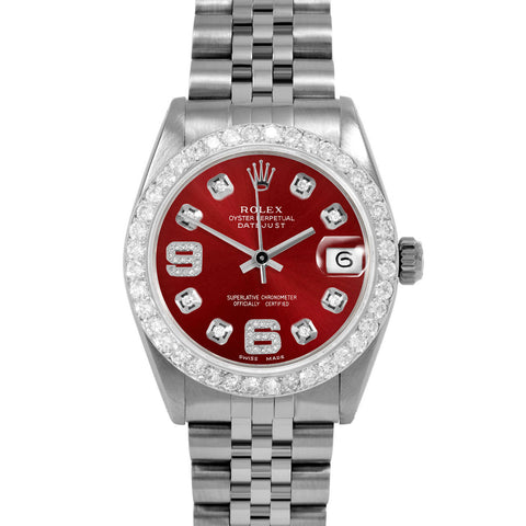 Rolex Datejust 31mm | 6827-SS-RED-8DA69-2CT-JBL