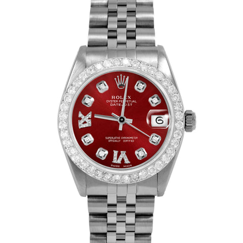 Rolex Datejust 31mm | 6827-SS-RED-8DR69-2CT-JBL