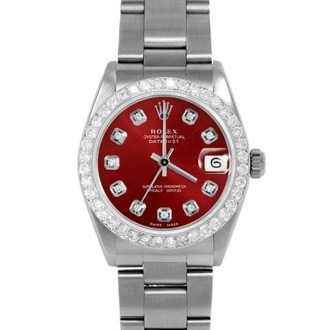 Rolex Datejust 31mm | 6827-SS-RED-DIA-AM-2CT-OYS