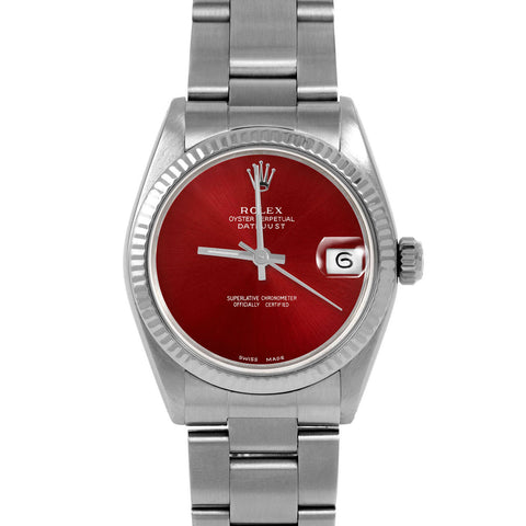 Rolex Datejust 31mm | 6827-SS-RED-NOHM-FLT-OYS