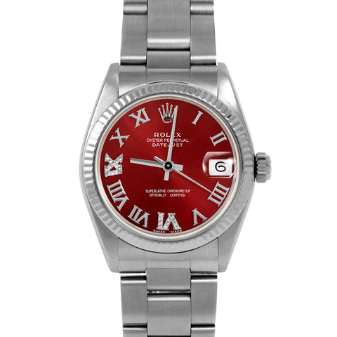 Rolex Datejust 31mm | 6827-SS-RED-RDR69-FLT-OYS