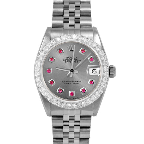 Rolex Datejust 31mm | 6827-SS-SLT-RBY-AM-2CT-JBL