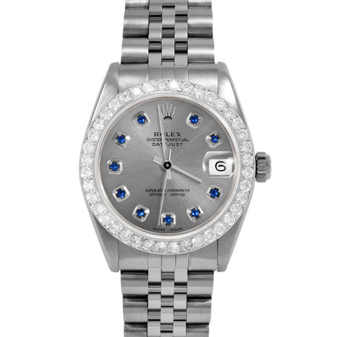 Rolex Datejust 31mm | 6827-SS-SLT-SPH-AM-2CT-JBL