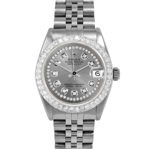 Rolex Datejust 31mm | 6827-SS-SLT-STRD-2CT-JBL