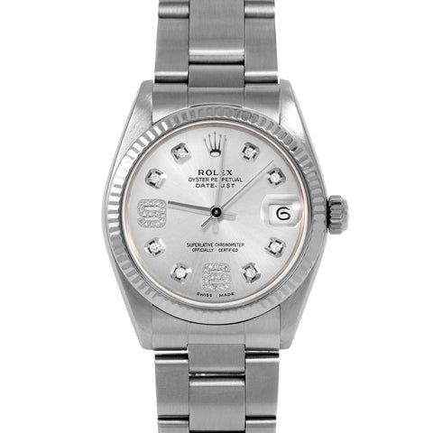 Rolex Datejust 31mm | 6827-SS-SLV-8DA69-FLT-OYS