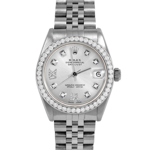 Rolex Datejust 31mm | 6827-SS-SLV-8DR69-BDS-JBL