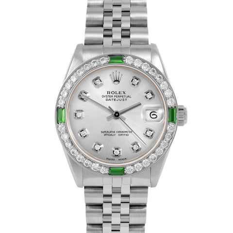 Rolex Datejust 31mm | 6827-SS-SLV-DIA-AM-4EMD-JBL