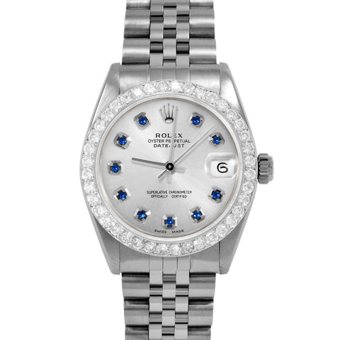 Rolex Datejust 31mm | 6827-SS-SLV-SPH-AM-2CT-JBL