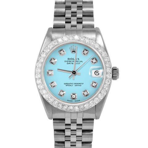 Rolex Datejust 31mm | 6827-SS-TRQ-DIA-AM-2CT-JBL