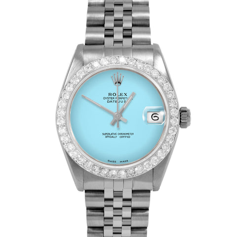 Rolex Datejust 31mm | 6827-SS-TRQ-NOHM-2CT-JBL