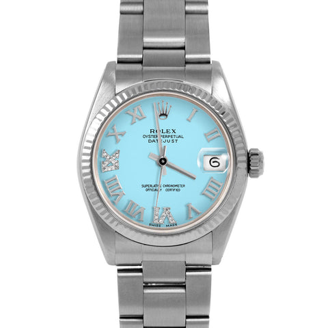 Rolex Datejust 31mm | 6827-SS-TRQ-RDR69-FLT-OYS