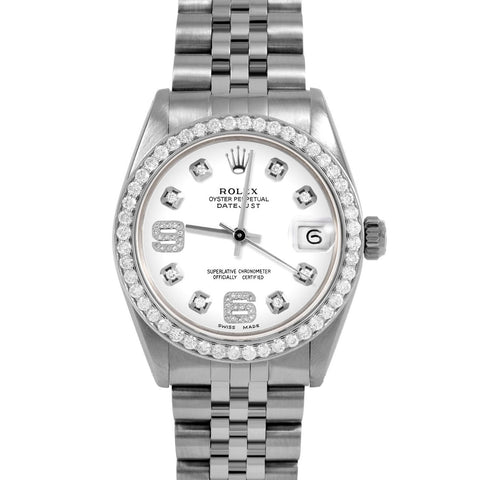 Rolex Datejust 31mm | 6827-SS-WHT-8DA69-BDS-JBL