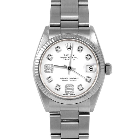 Rolex Datejust 31mm | 6827-SS-WHT-8DA69-FLT-OYS