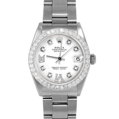 Rolex Datejust 31mm | 6827-SS-WHT-8DR69-2CT-OYS