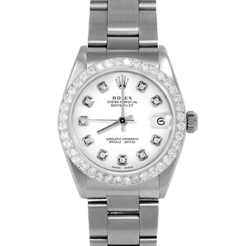 Rolex Datejust 31mm | 6827-SS-WHT-DIA-AM-2CT-OYS