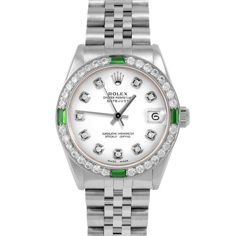 Rolex Datejust 31mm | 6827-SS-WHT-DIA-AM-4EMD-JBL