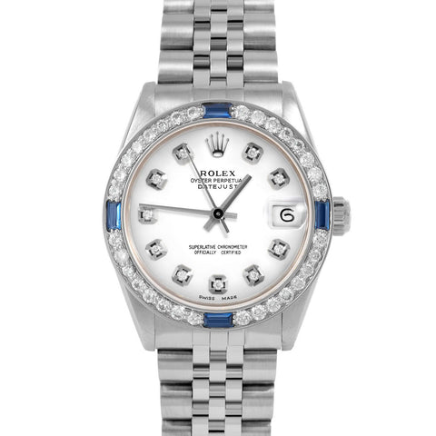 Rolex Datejust 31mm | 6827-SS-WHT-DIA-AM-4SPH-JBL