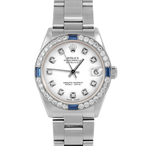 Rolex Datejust 31mm | 6827-SS-WHT-DIA-AM-4SPH-OYS