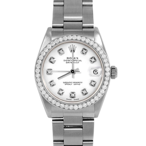 Rolex Datejust 31mm | 6827-SS-WHT-DIA-AM-BDS-OYS