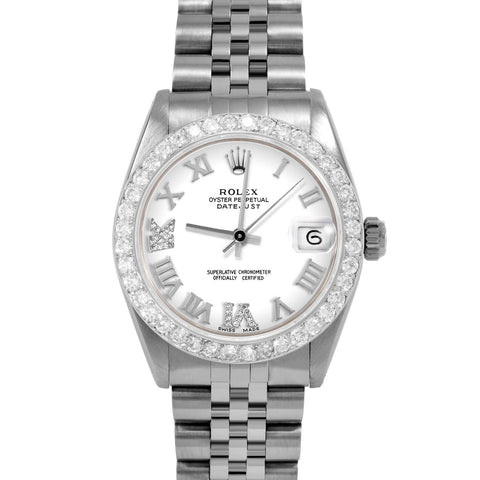 Rolex Datejust 31mm | 6827-SS-WHT-RDR69-2CT-JBL