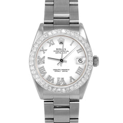 Rolex Datejust 31mm | 6827-SS-WHT-RDR69-2CT-OYS