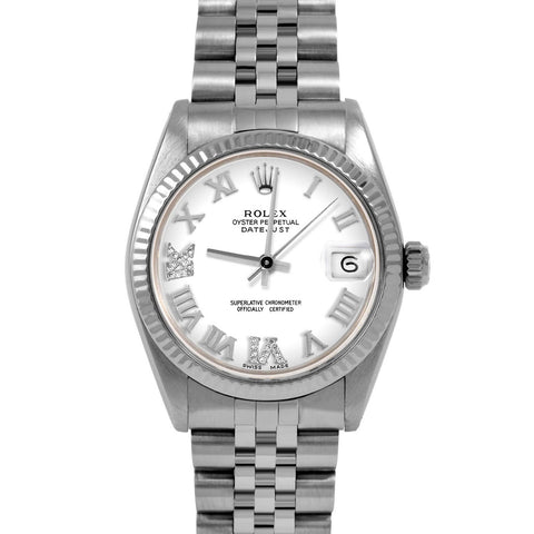 Rolex Datejust 31mm | 6827-SS-WHT-RDR69-FLT-JBL