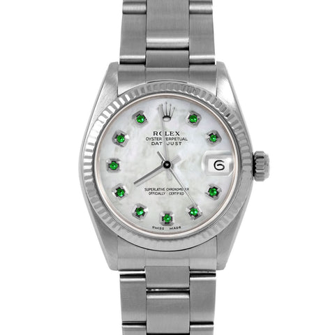 Rolex Datejust 31mm | 6827-SS-WMOP-EMD-AM-FLT-OYS