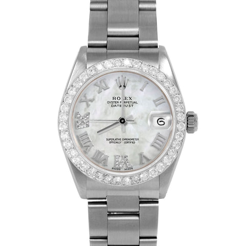 Rolex Datejust 31mm | 6827-SS-WMOP-RDR69-2CT-OYS