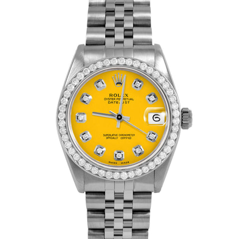 Rolex Datejust 31mm | 6827-SS-YLW-DIA-AM-BDS-JBL