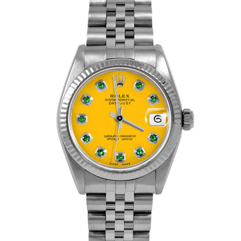 Rolex Datejust 31mm | 6827-SS-YLW-EMD-AM-FLT-JBL