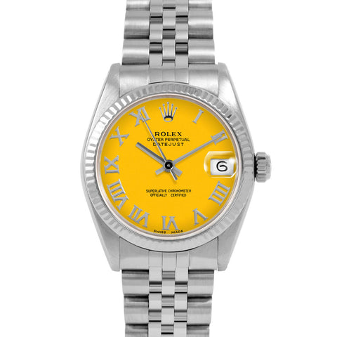 Rolex Datejust 31mm | 6827-SS-YLW-ROM-FLT-JBL
