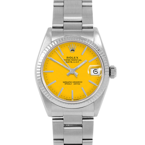 Rolex Datejust 31mm | 6827-SS-YLW-STK-FLT-OYS