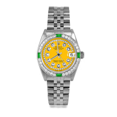 Rolex Datejust 31mm | 6827-SS-YLW-STRD-4EMD-JBL