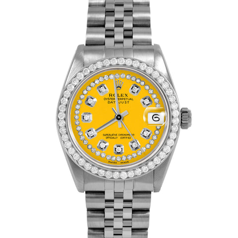 Rolex Datejust 31mm | 6827-SS-YLW-STRD-BDS-JBL