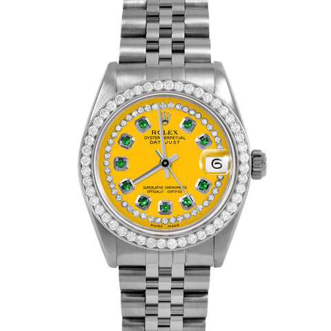 Rolex Datejust 31mm | 6827-SS-YLW-STRE-BDS-JBL