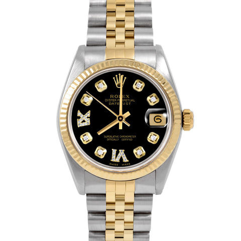 Rolex Datejust 31mm | 6827-TT-BLK-8DR69-FLT-JBL