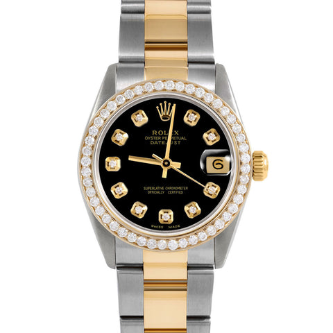 Rolex Datejust 31mm | 6827-TT-BLK-DIA-AM-BDS-OYS