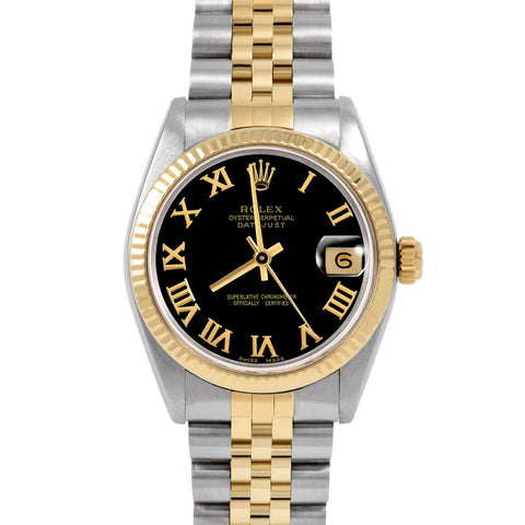 Rolex Datejust 31mm | 6827-TT-BLK-ROM-FLT-JBL