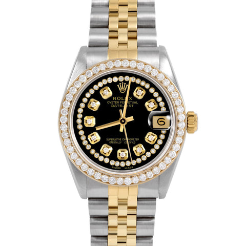 Rolex Datejust 31mm | 6827-TT-BLK-STRD-BDS-JBL