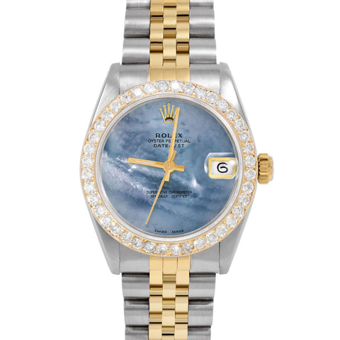 Rolex Datejust 31mm | 6827-TT-BLMOP-NOHM-2CT-JBL