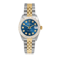 Rolex Datejust 31mm | 6827-TT-BLU-DIA-AM-2CT-JBL
